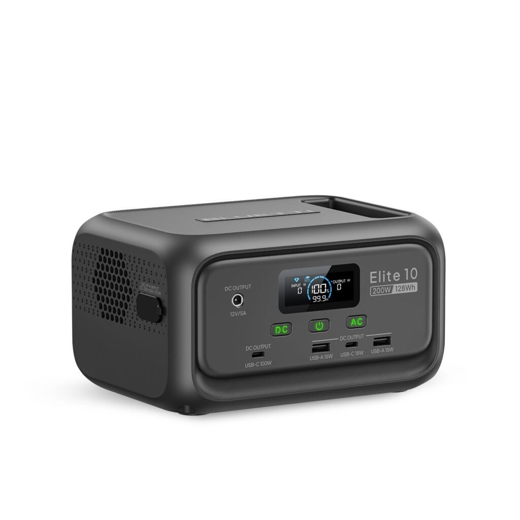 BLUETTI Elite 10 Mini Portable Power Station, 128Wh 200W Solar Generator BLUETTI Elite 10 Grey